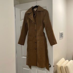 Camel color trench coat